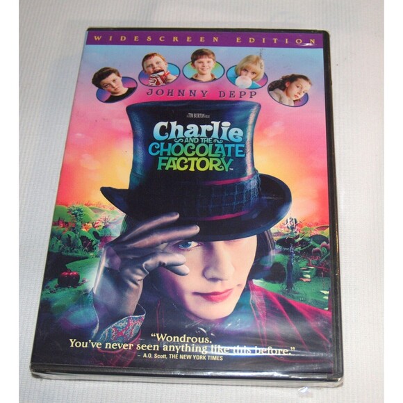 Charlie and the Chocolate Factory DVD, 2005, Widescreen Edition, Johnny Depp NEW - Picture 1 of 2